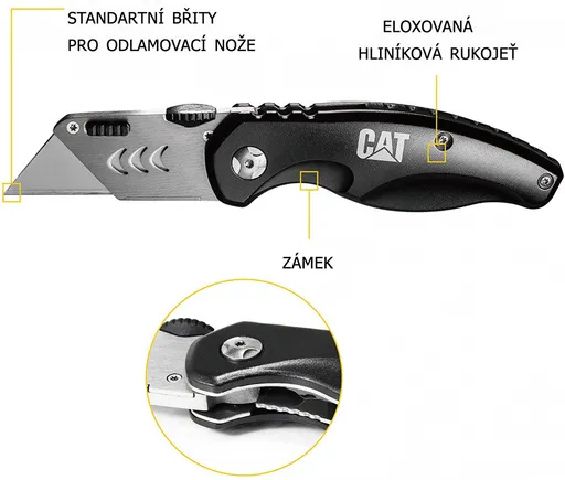 Caterpillar Pracovný nôž 980018 CAT 16,2 cm