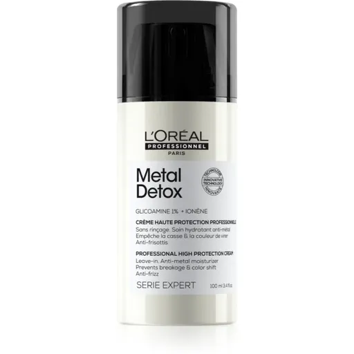 L’Oréal Professionnel Serie Expert Metal Detox ochranný krém pre lámavé a namáhané vlasy 100 ml