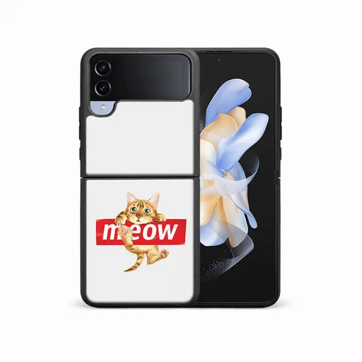 MY ART Ochranný kryt pre Samsung Galaxy Z Flip4 5G MEOW (183)