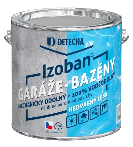 Izoban - syntetická farba na betón a bazény RAL 9004 - signálne čierna 0,8 kg