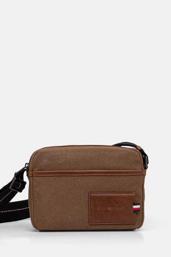 Malá taška Tommy Hilfiger hnedá farba, AM0AM13313