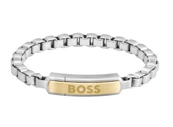 Hugo Boss Nadčasový pánsky bicolor náramok z ocele Devon 1580597 19 cm