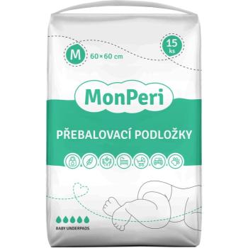 MonPeri Baby Underpads Size M jednorazové prebaľovacie podložky 60x60 cm 15 ks