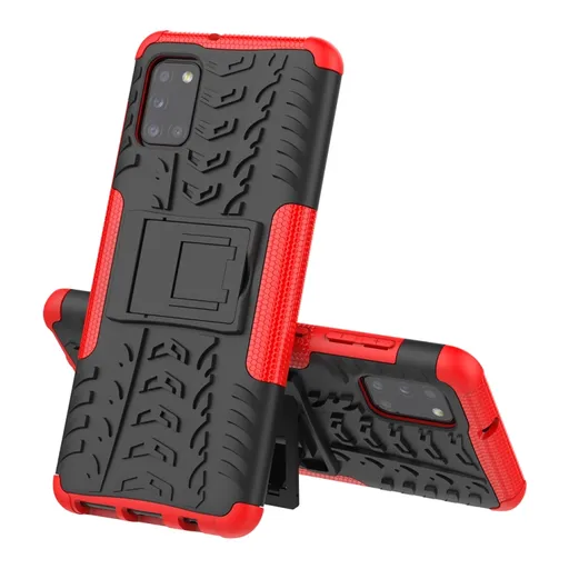 STAND Extra odolný obal Samsung Galaxy A31 červený