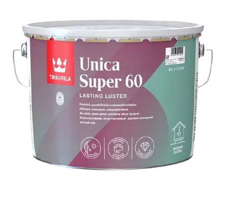 UNICA SUPER 60 - Uretánovo alkydový lak bezfarebný pololesklý 9 L