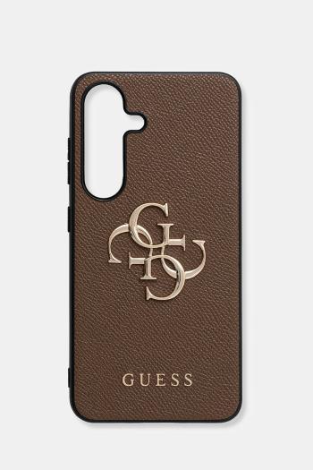 Puzdro na mobil Guess Samsung Galaxy S25 hnedá farba, GUHCS25SPGT4MBW