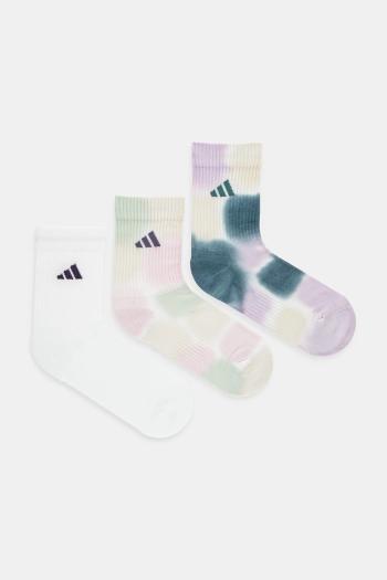 Ponožky adidas Tie Dye 3-pak biela farba, JV8487