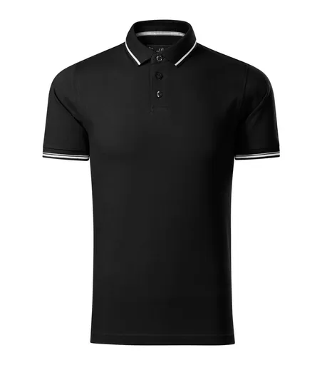 MALFINI Pique pánska polokošeľa Perfection Plain - Čierna | 2XL