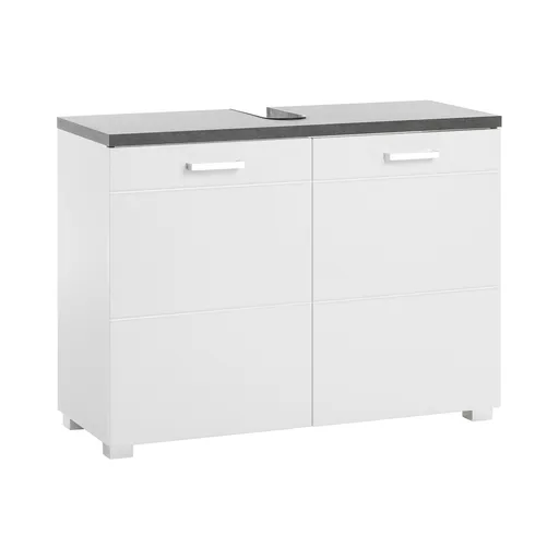 Skrinka pod umývadlo 2 dvere PRAYA 74 biela/betón