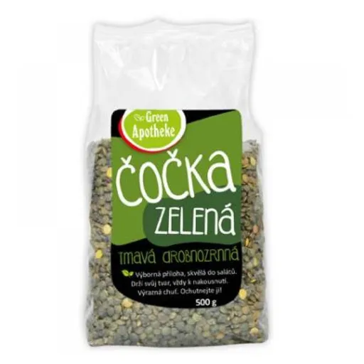 GREEN APOTHEKE Šošovica zelená tmavá 500 g