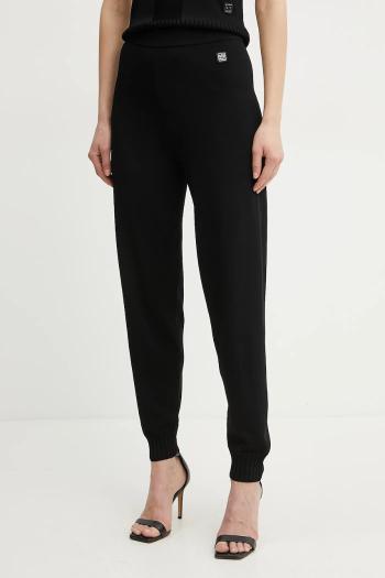 Tepláky Armani Exchange dámske, čierna farba, jednofarebné, XW000120 AF10352