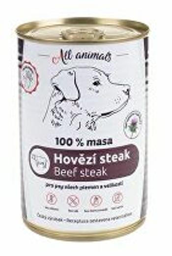 Hovädzí steak All Animals DOG 400g + Množstevná zľava