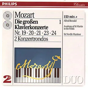 Různí interpreti, BRENDEL ALFRED - MOZART:GREAT PIANO CONCERTOS 1 CD, CD