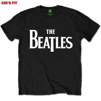 The Beatles tričko Drop T Logo Čierna 7 – 8 rokov