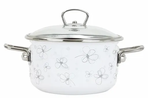 BELIS - Hrniec s pokrievkou 2,2L, 18cm biely PREMIUM