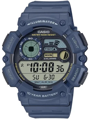 CASIO Digital Moonphase WS-1500H-2AVEF PÁNSKE HODINKY + BOX