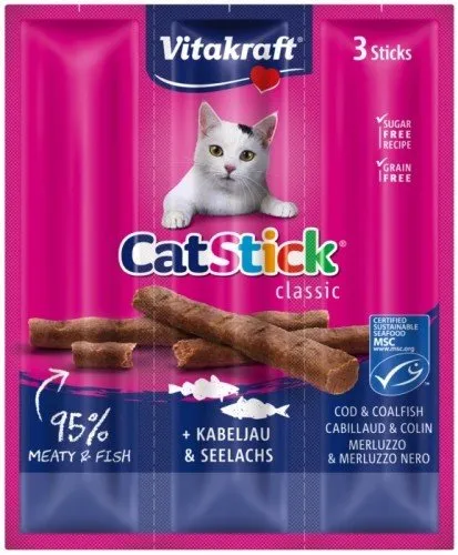 Vitakraft Cat Stick mini treska 3 x 6 g