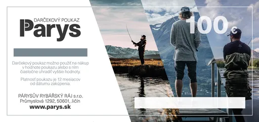 Darčeková poukážka parys.sk na nákup tovaru v hodnote 100