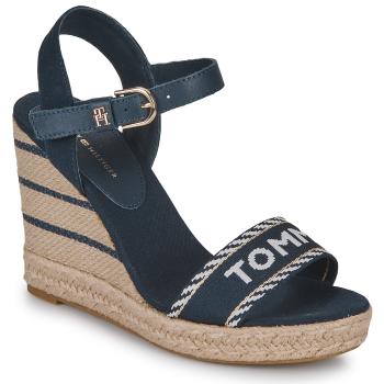 Tommy Hilfiger  SEASONAL WEBBING WEDGE  Sandále Námornícka modrá