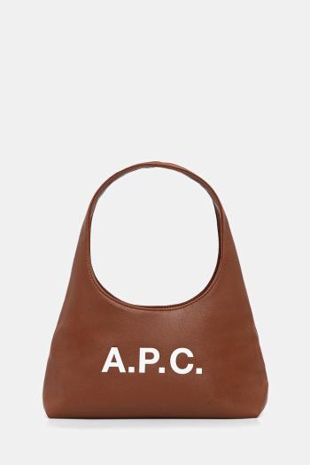 Kabelka A.P.C. baby ninon shoulder hnedá farba, PUAAT.F67027