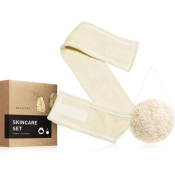 BrushArt Home Salon Skincare set Headband & Konjac sponge sada pre starostlivosť o pleť