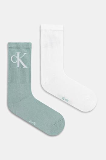 Ponožky Calvin Klein Jeans 2-pak čierna farba, 701228811