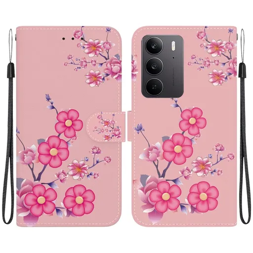 ART Peňaženkový kryt pre Realme C75 / Realme 14x 5G CHERRY BLOSSOM