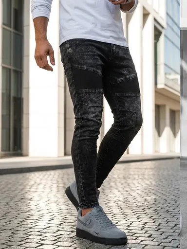 Trendové pánske džínsové nohavice