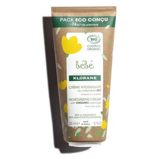 KLORANE Bébé Hydratačný krém s Bio nechtíkom 200 ml