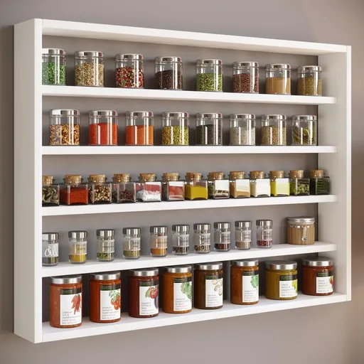 VCM Kuchyňská police Esaldi L, bílá