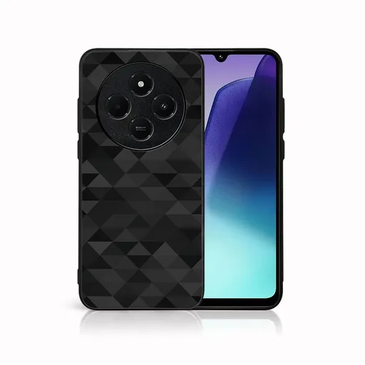 MY ART Ochranný kryt pre Xiaomi Redmi 14C / Poco C75 BLACK TRIANGLES (232)
