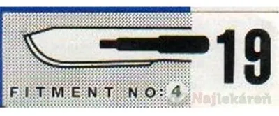 Surgeon skalpelové čepielky č.19 sterilné 100 ks