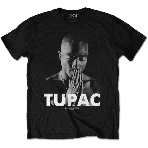 2Pac tričko Praying Čierna M