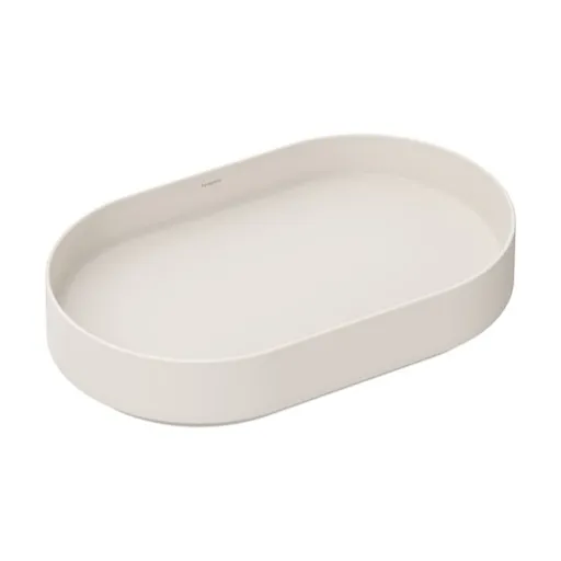 Hansgrohe Xuniva Evo U umývadlo 65x40 cm písková matná béžová mat bez otvoru pre batériu, bez prepadu 60325780