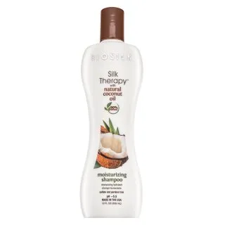 BioSilk Silk Therapy Organic Coconut Oil Moisturizing Shampoo vyživujúci šampón s hydratačným účinkom 355 ml