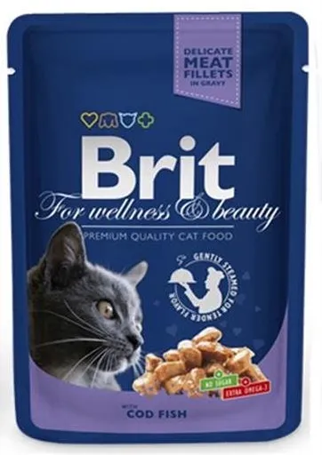 BRIT Premium cat Kapsička Adult Cod Fish 100g