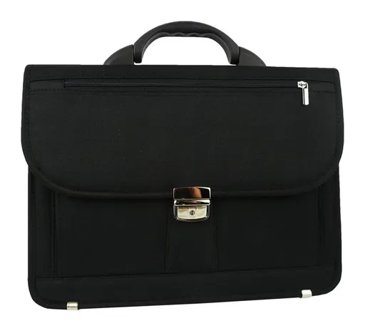 Pánska aktovka REAbags 7618 T Čierná/nikl