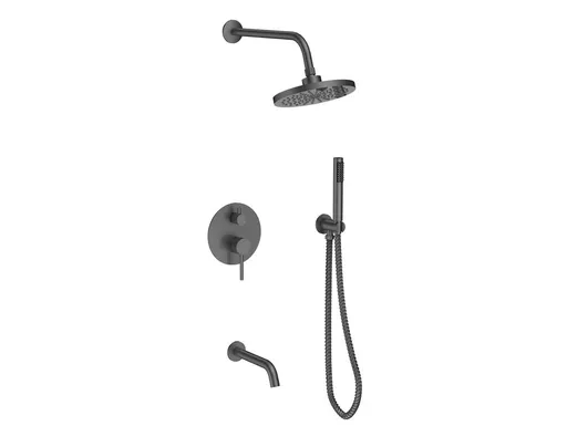 BESCO BESCO - Podomietkový sprchový set VEO I grafitová BABPVGR