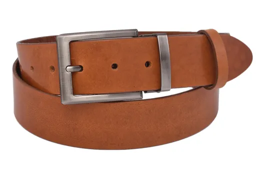 Pánsky kožený opasok 740-40-121 koňak hladký