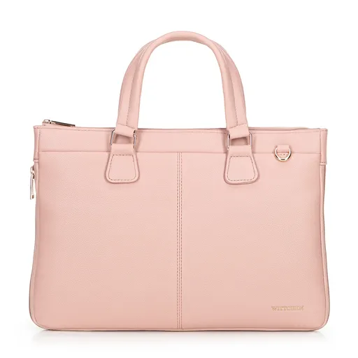 kabelka na notebook 14,5” z imitácie kože, ružová 100-3P-904-P