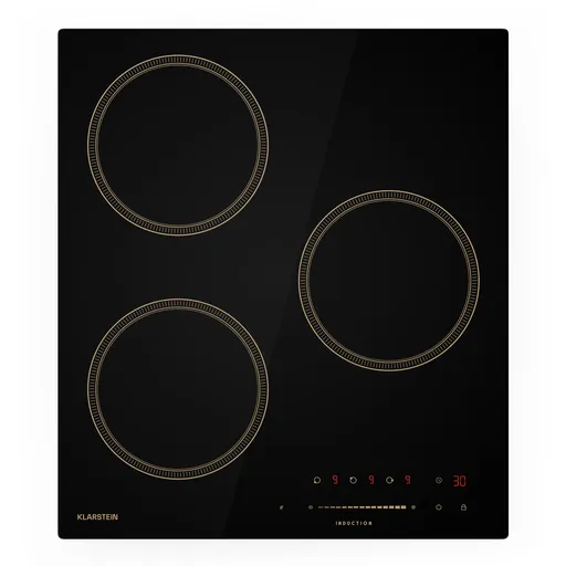 Klarstein Victoria indukčná varná doska, 45 cm, 6 600 W, 3 varné zóny, ovládanie posuvníkom, boost