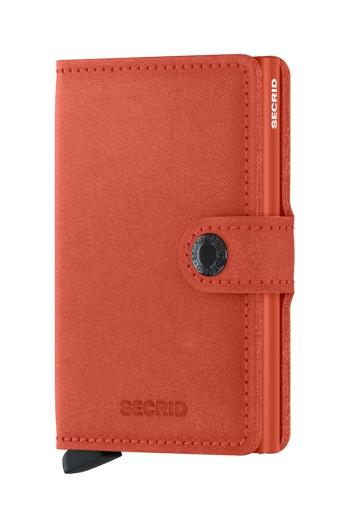 Kožená peňaženka Secrid Miniwallet Original Orange oranžová farba