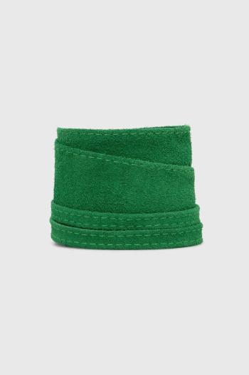 Semišový opasok Answear.LAB zelená farba