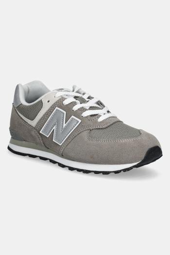 Detské tenisky New Balance GC574EVG šedá farba