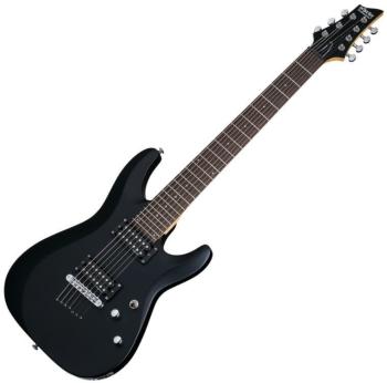 Schecter C-7 Deluxe Satin Black Elektrická gitara