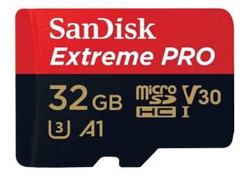 SANDISK EXTREME PRO MICROSDHC 32GB 100MB/S + ADAPTER