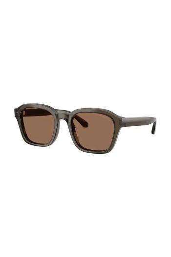 Slnečné okuliare Emporio Armani pánske, šedá farba, 0EA4245U