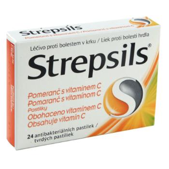 Strepsils Pomaranč s Vitamínom C pas.ord.24