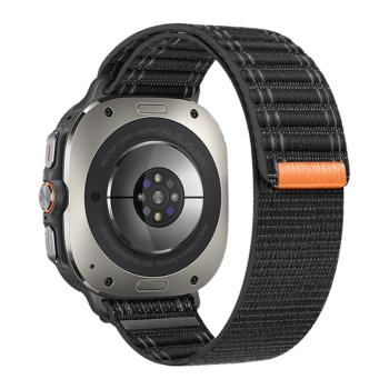 NYLON Vymeniteľný remienok pre Samsung Galaxy Watch Ultra 47mm čierny