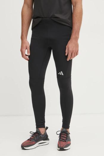 Legíny adidas Performance Run It pánske, čierna farba, jednofarebné, JY4615